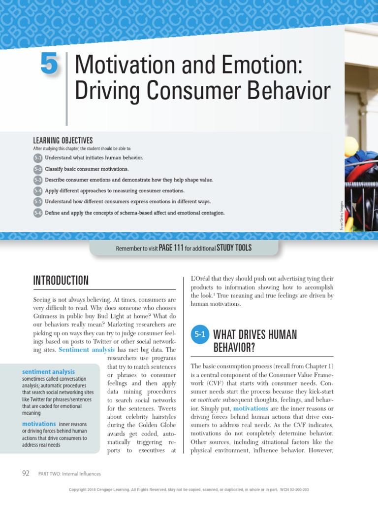 CB - Ch05 Motivation and Emotion: Driving CB | PDF | Emotions | Motivation