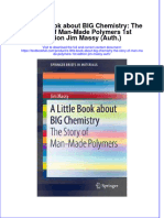 Download textbook A Little Book About Big Chemistry The Story Of Man Made Polymers 1St Edition Jim Massy Auth ebook all chapter pdf 