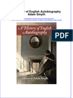 PDF A History of English Autobiography Adam Smyth Ebook Full Chapter