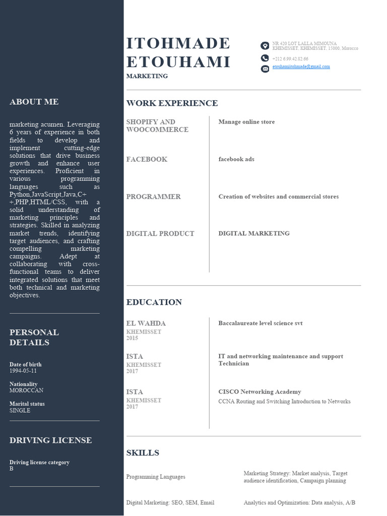 Marketing and Programming Expertise | PDF | Digital Marketing | Cisco ...