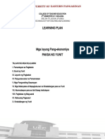 Isyung Pang-Ekonomiya LEARNING PLAN