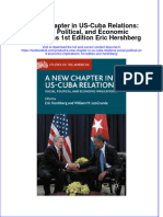PDF A New Chapter in Us Cuba Relations Social Political and Economic Implications 1St Edition Eric Hershberg Ebook Full Chapter
