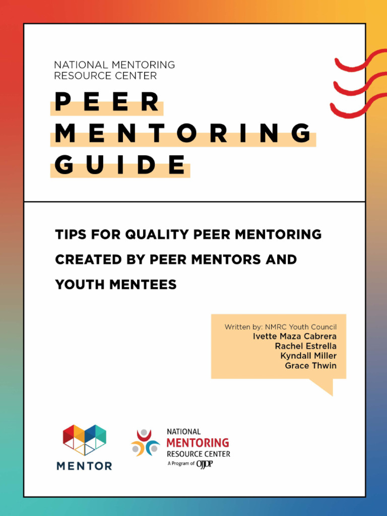 NMRC Peer Mentoring Guide Edited 11.2.21 | PDF | Mentorship | Social ...