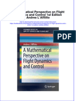 Download textbook A Mathematical Perspective On Flight Dynamics And Control 1St Edition Andrea Lafflitto ebook all chapter pdf 