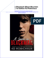 Download full chapter A Lesson In Blackmail Black Mountain Academy 1St Edition Kd Robichaux pdf docx
