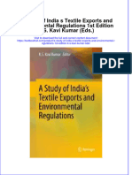 Download textbook A Study Of India S Textile Exports And Environmental Regulations 1St Edition K S Kavi Kumar Eds ebook all chapter pdf 
