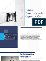 Estilos Directivos en La Organización