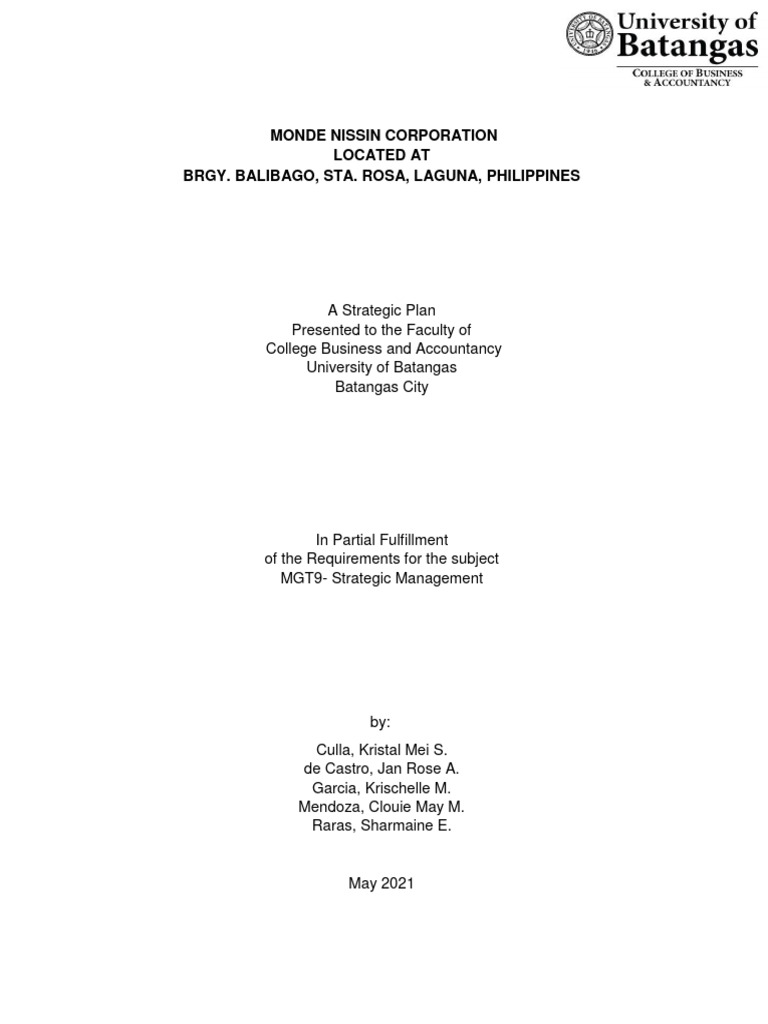 Group 6 Final Strategic Plan Pdf