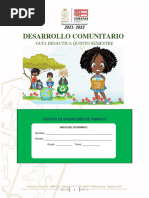 Guía Didáctica de Desarrollo Comunitario V | PDF | Planificación ...