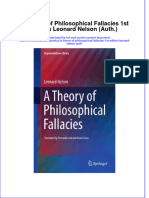 Textbook A Theory of Philosophical Fallacies 1St Edition Leonard Nelson Auth Ebook All Chapter PDF