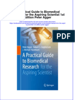 Textbook A Practical Guide To Biomedical Research For The Aspiring Scientist 1St Edition Peter Agger Ebook All Chapter PDF