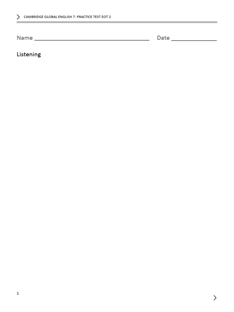 Cambridge Global English 7 Practice Test | PDF | Poetry | Coffeehouse