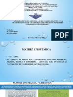 Matriz Filosofica-epistemica