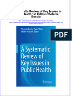 Textbook A Systematic Review of Key Issues in Public Health 1St Edition Stefania Boccia Ebook All Chapter PDF