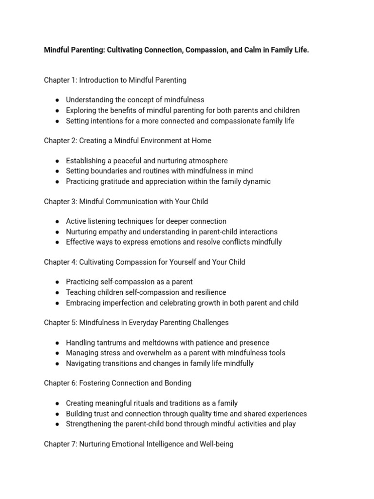 Mindful Parenting - Cultivating Connection, Compassion, and Calm in ...