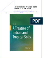 Textbook A Treatise of Indian and Tropical Soils 1St Edition D K Pal Auth Ebook All Chapter PDF