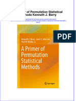 PDF A Primer of Permutation Statistical Methods Kenneth J Berry Ebook Full Chapter
