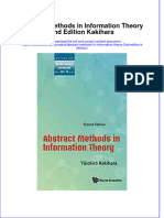 Download textbook Abstract Methods In Information Theory 2Nd Edition Kakihara ebook all chapter pdf 