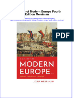 Download pdf A History Of Modern Europe Fourth Edition Merriman ebook full chapter 