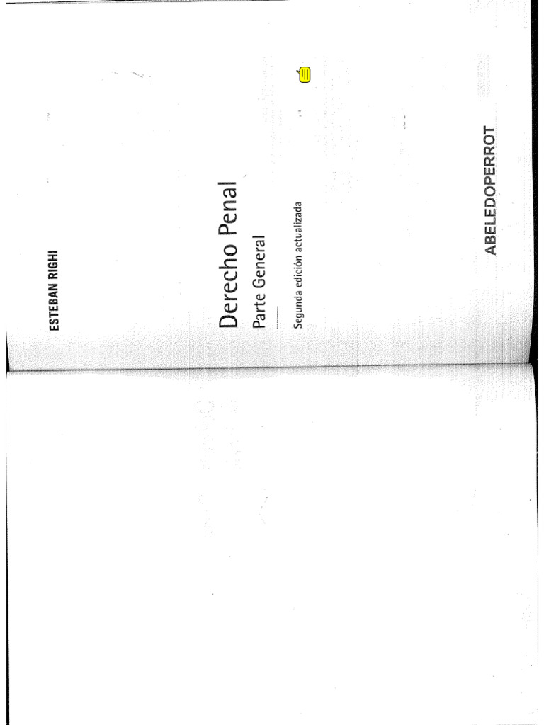 RIGHI - Derecho Penal Parte General | PDF