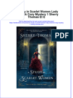 PDF A Study in Scarlet Women Lady Sherlock Cozy Mystery 1 Sherry Thomas Et E Ebook Full Chapter