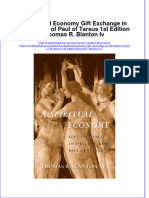 PDF A Spiritual Economy Gift Exchange in The Letters of Paul of Tarsus 1St Edition Thomas R Blanton Iv Ebook Full Chapter