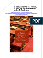 Download textbook A Readers Companion To The Prince Leviathan And The Second Treatise John T Bookman ebook all chapter pdf 