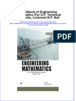 PDF A Textbook of Engineering Mathematics For U P Technical University Lucknow N P Bali Ebook Full Chapter