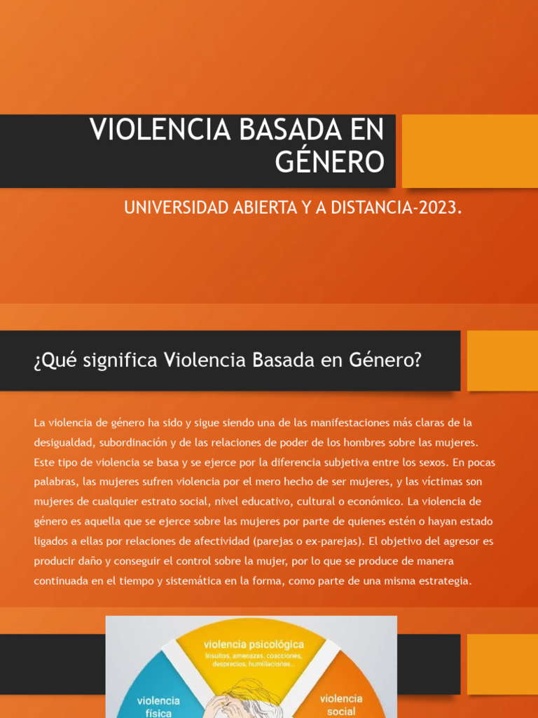 Violencia de Género: Causas y Prevención | PDF | La violencia contra ...