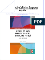 Download full chapter A Owen Barfields Poetry Drama And Fiction Rider On Pegasus 1St Edition Hipolito pdf docx