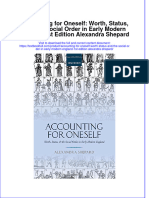 Download textbook Accounting For Oneself Worth Status And The Social Order In Early Modern England 1St Edition Alexandra Shepard ebook all chapter pdf 