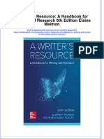 Download pdf A Writers Resource A Handbook For Writing And Research 6Th Edition Elaine Maimon ebook full chapter 