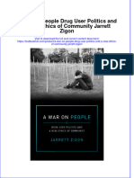 Textbook A War On People Drug User Politics and A New Ethics of Community Jarrett Zigon Ebook All Chapter PDF
