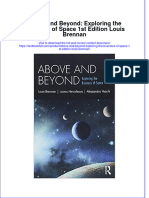 Textbook Above and Beyond Exploring The Business of Space 1St Edition Louis Brennan Ebook All Chapter PDF