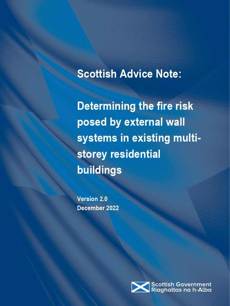Scotland Determining Fire Risk Posed External Wall Systems Existing ...