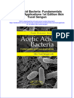 Textbook Acetic Acid Bacteria Fundamentals and Food Applications 1St Edition Ilkin Yucel Sengun Ebook All Chapter PDF