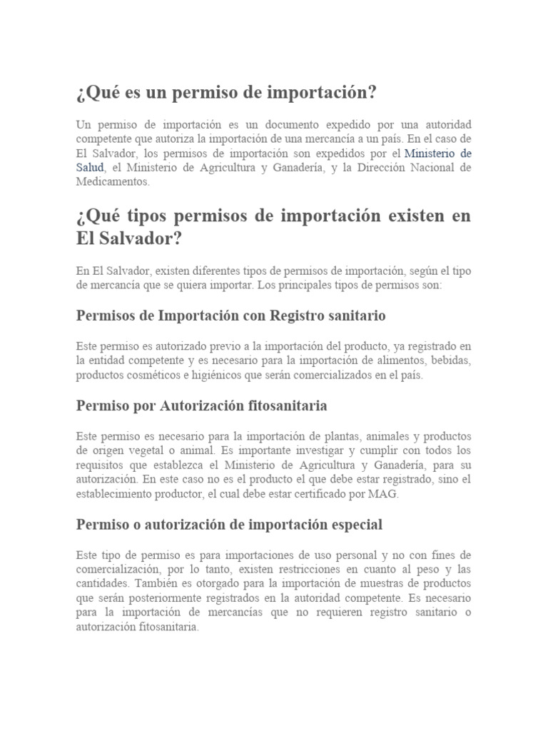 3 2 modulo permisos para importar pdf aduana alimentos
