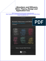 Textbook Acoustic Absorbers and Diffusers Third Edition Theory Design and Application Cox Ebook All Chapter PDF