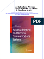 Download textbook Advanced Optical And Wireless Communications Systems 1St Edition Ivan B Djordjevic Auth ebook all chapter pdf 