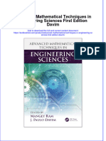 Textbook Advanced Mathematical Techniques in Engineering Sciences First Edition Davim Ebook All Chapter PDF