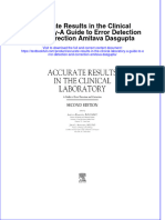 Download pdf Accurate Results In The Clinical Laboratory A Guide To Error Detection And Correction Amitava Dasgupta ebook full chapter 