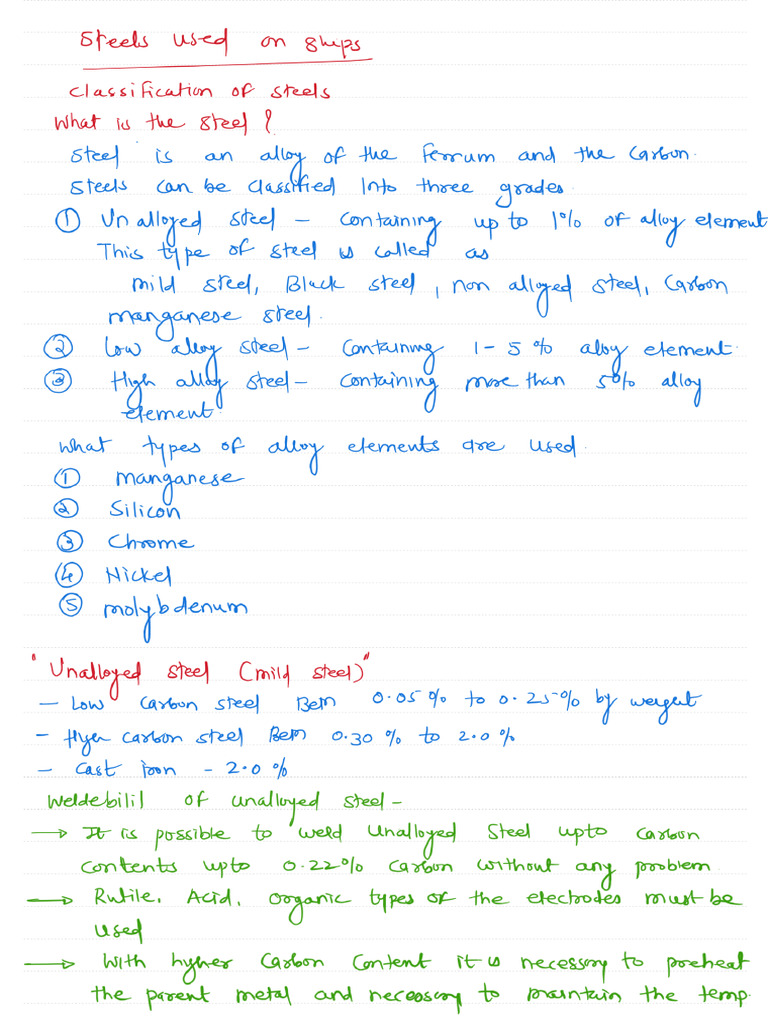 Types of Steels Used For Ships PDF