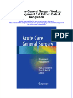 Textbook Acute Care General Surgery Workup and Management 1St Edition Dale A Dangleben Ebook All Chapter PDF