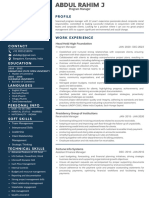 Abdul Rahim J Professional CV - PM