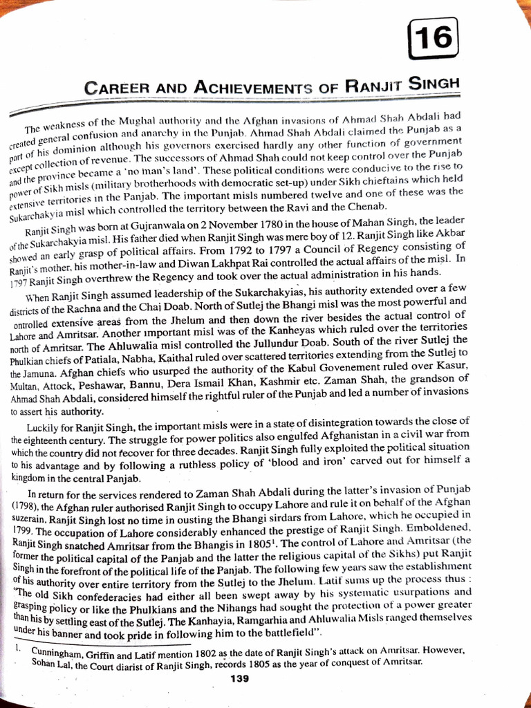 Sikh Empire Pdf Afghanistan Punjab