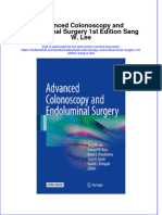 Textbook Advanced Colonoscopy and Endoluminal Surgery 1St Edition Sang W Lee Ebook All Chapter PDF