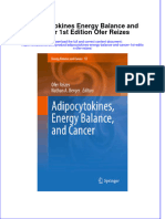 Textbook Adipocytokines Energy Balance and Cancer 1St Edition Ofer Reizes Ebook All Chapter PDF
