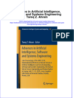 Textbook Advances in Artificial Intelligence Software and Systems Engineering Tareq Z Ahram Ebook All Chapter PDF