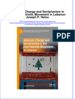 Download pdf Activism Change And Sectarianism In The Free Patriotic Movement In Lebanon Joseph P Helou ebook full chapter 