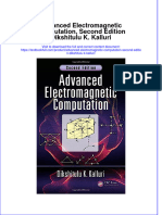 Textbook Advanced Electromagnetic Computation Second Edition Dikshitulu K Kalluri Ebook All Chapter PDF